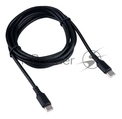 Кабель USB2.0 Cablexpert CC-USB2-CMCM-100-1.8M, Type-C/Type-C, 5A, 100Вт, PD/QC3.0, медь, 1.8м, черный, пакет