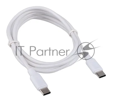 Кабель USB2.0 Cablexpert CC-USB2-CMCM-60-1.8M-W, Type-C/Type-C, 3A, 60Вт, PD/QC3.0, медь, 1.8м, белый, пакет