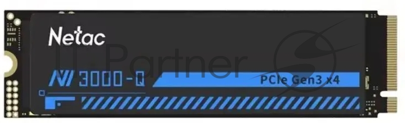 Накопитель SSD Netac NV3000 512Gb M.2 2280, PCI-E 3.0 x4, 3D NAND, 3000/1200MBs, NVMe, heatsink