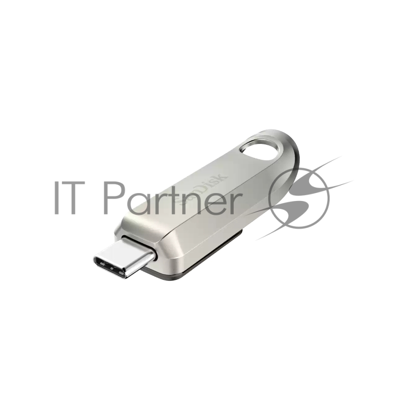 Флешка USB SanDisk Ultra Luxe (SDCZ75-032G-G46), 32Gb, USB Type-C, R/W 150/70, серебристый
