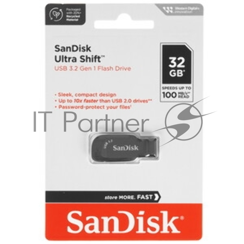 Флешка USB SanDisk Ultra Shift 32Gb, USB 3.0