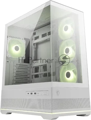 Компьютерный корпус MSI MAG Pano 110R PZ белый без БП ATX 6x120мм 7x140мм 2xUSB 3.0 1xUSB3.1 audio AirDuct bott PSU