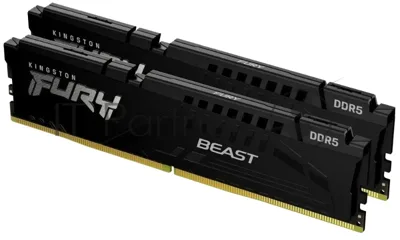 Оперативная память Kingston 64Gb 6000MT/s DDR5 CL36 DIMM (Kit of 2) FURY Beast Black