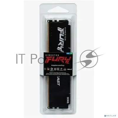 Оперативная память Kingston Fury Beast, DDR5, 32GB (1x32GB), 6000 MHz, CL36, с радиатором, черный