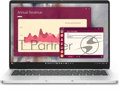 Ноутбук DELL 14 Pro Core Ultra 5 235U vPro 14,0" FHD+ (1920 x 1200) IPS,AG,300 nit, 16GB DDR5 (1x16GB) 512GB SSD Intel Arc graphics,3cell,Backlit,FPR,2y,1,37kg, Linux, KB Eng