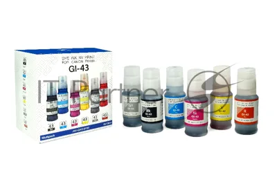 Чернила NVPrint GI-43 для принтеров Canon Pixma G540, G640, набор 6 цветов по 100 мл совместимые