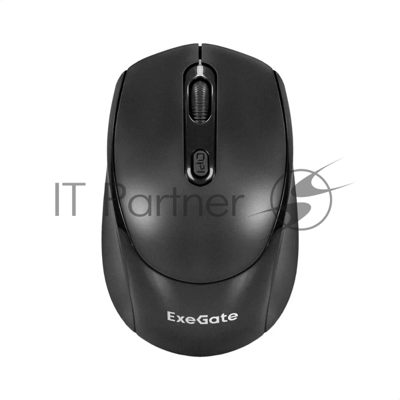 Мышь беспроводная ExeGate Professional Standard SR-9005 черный, 1200 dpi, радиоканал, USB, кнопки - 4