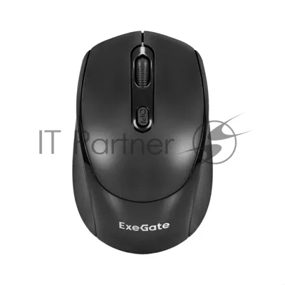 Мышь беспроводная ExeGate Professional Standard SR-9005 черный, 1200 dpi, радиоканал, USB, кнопки - 4