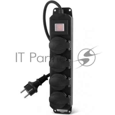 Сетевой фильтр Buro 400MDP-3-B 3 м, 4 розетки, черный, коробка