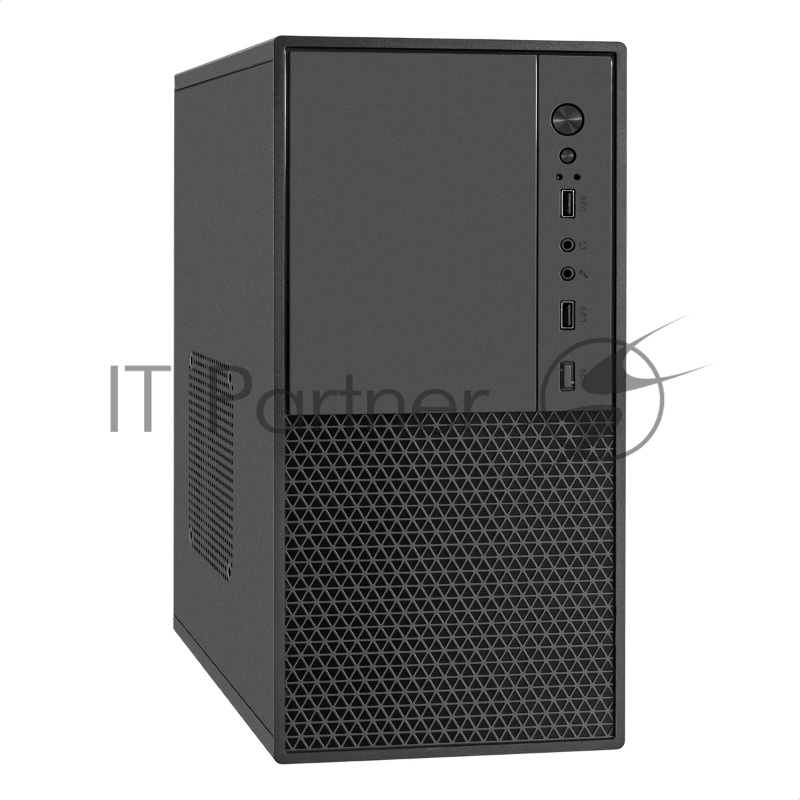 Компьютерный корпус Minitower ExeGate BAA-308M-AA500 (mATX, БП AA500 с вент. 8см, 2*USB, HD Audio, черный)