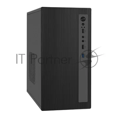 Компьютерный корпус Minitower ExeGate BAA-303MU-AAA400 (mATX, БП AAA400 с вент. 8см, 2*USB+1*USB 3.0, HD Audio, черный)