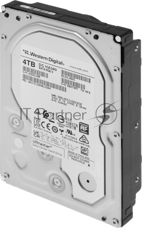 Жесткий диск HDD Western Digital SATA 4Tb 7200 6Gb/s 256MB 1 year warranty