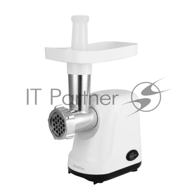 Мясорубка электрическая Blackton Bt MG1111 белый/черный, 1200 Вт, 1.5 кг/мин, реверс, защита от перегрузки, насадки - 2