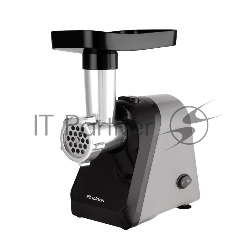 Мясорубка электрическая Blackton Bt MG1110 черный/серый, 1200 Вт, 1.5 кг/мин, реверс, защита от перегрузки, насадки - 2