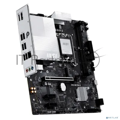 Материнская плата MSI PRO H810M-B, LGA1851, Intel H810, 2xDDR5, 4xSATA, 1xM.2, 1xPCIe 5.0 x16, DisplayPort, HDMI, 1x2.5Gb LAN, 3x3.5 мм, 7.1, microATX