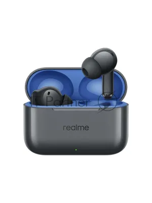 Наушники TWS Realme Buds T200 серый, внутриканальные, Bluetooth, до 30 ч