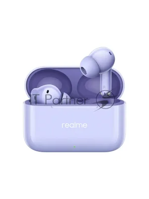 Наушники TWS Realme Buds T200 фиолетовый, внутриканальные, Bluetooth, до 30 ч
