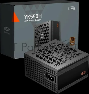 Блок питания ПК Power Supply PCCooler, 550W 80+ Bronze (ATX, ATX 2.52, Non-modular, 1x24(20+4)pin 550мм, 1xCPU(4+4)pin 650мм, 1xPCIe*2 8(6+2)pin 500+120мм, 4xSATA*3+MOLEX4pin*1, Active, 120x120мм, 140x150x86mm, APFC, OVP/UVP/OCP/SCP/OTP/OPP/SPD)