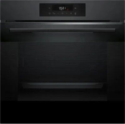 Духовой шкаф электрический Bosch HJG852YT0T Serie 6, 60 см, 66 л, черный матовый,сенсорное управление, 8 режимов+AutoPilot 30(30 автоматических программ), LCD-дисплей, галогенное освещение, самоочистка EcoClean,Soft Open and Soft Close door,телескопические направляющие на 2 уровнях