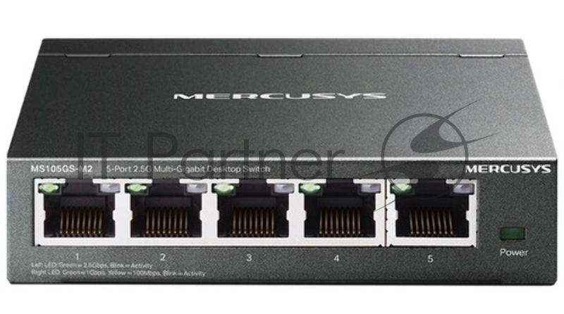 Коммутатор Mercusys MS105GS-M2, 5×2.5 Гбит/с, неуправляемый