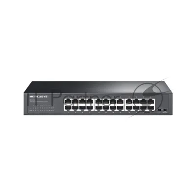 Коммутатор Mercusys MS124GS, 24×1 Гбит/с, неуправляемый