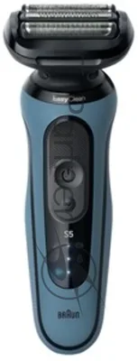 Бритва электрическая Braun S5 52-A1650s c дорожным чехлом синий/черный насадки для тела/триммер для бороды тип 5762