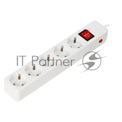 Сетевой фильтр Smartbuy (SBSP-5-18-W) 5 гн х 1,8 м белый