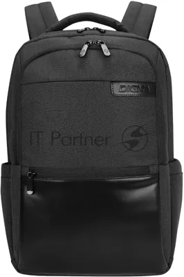 Рюкзак для ноутбука 15.6" Digma Business B1 черный полиэстер (DGbP15B1BK)
