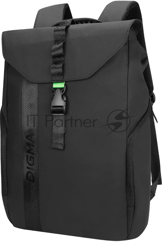 Рюкзак для ноутбука 15.6" Digma Lifestyle L1 черный полиэстер (DGbP15L1BK)