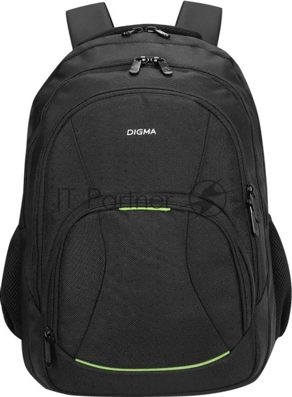 Рюкзак для ноутбука 15.6" Digma Stash S1 черный полиэстер (DGbP15S1BK)
