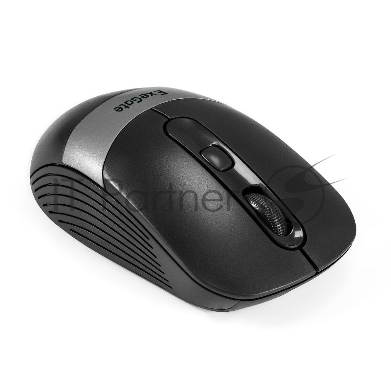 Мышь беспроводная ExeGate Professional Standard FG-10 черный, 1200 dpi, радиоканал, USB, кнопки - 4
