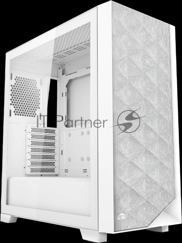 Компьютерный корпус без блока питания Case PCCooler C3D510 WH, Midi-Tower, TG, Mesh, no fans, 2xUSB-A 3.0, E-ATX, ATX, mATX, mITX белый