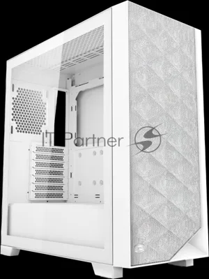 Компьютерный корпус без блока питания Case PCCooler C3D510 WH, Midi-Tower, TG, Mesh, no fans, 2xUSB-A 3.0, E-ATX, ATX, mATX, mITX белый