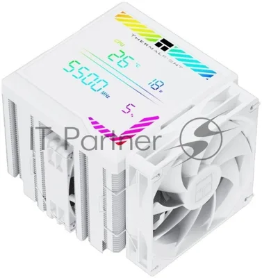 Кулер для процессора CPU Cooler Thermalright Peerless Assassin 140 Digital белый (4-pin PWM, 165мм, Ni/Cu, 6x6мм, 1x120мм + 1x140мм, 82.CFM, 29.6dBA, 1850RPM, S: 1200, 1700, 1851, 115X, 2011, 2066, AM4, AM5, белый)