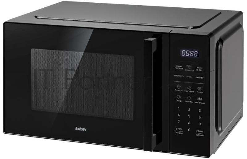 Микроволновая печь BBK 23MWS-852S/B черный, 23 л, 800 Вт, переключатели - сенсор