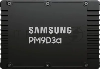 Накопитель SSD Samsung PM9D3a, 3840Gb, U.3(2.5" 15мм), NVMe, PCIe 5.0x4, 3D TLC, R/W 12000/6000Mb/s, IOPs 2 000 000/250 000, TbW 7008, DWPD 1 (12 мес.)