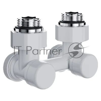 Узел нижнего подключения Royal Thermo Design угловой 1/2"х3/4" EK (белый)