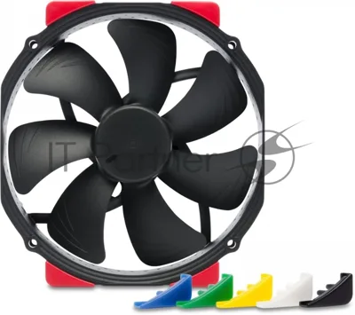 Вентилятор корпусной Noctua NF-A15 HS-PWM chromax.black, 140 мм, 1500 об/мин, 24.6 дБ, 4-pin PWM, без подсветки, черный