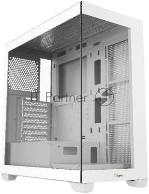 Компьютерный корпус Case Ocypus Gamma C72 WH ATX/win/white/no PSU/Tempered Glass