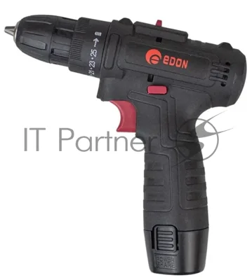 Дрель-шуруповерт Edon AD-1201, 12 В, 1,5 Ач, 30 Нм, щеточный