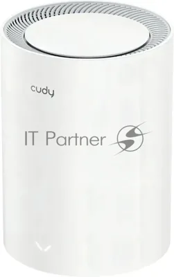 Маршрутизатор Cudy BE3600 Wi-Fi 7 Mesh Solution Gigabit Dual Band 1-Pack, Chipset Broadcom, 802.11be/ax/ac/a/b/g/n, 2882Mbps at 5GHz + 688Mbps at 2.4GHz, 3 x 10/100/1000Mbps Ports, Internal antennas, Zerotier/PPTP/L2TP/OpenVPN/WireGuard, MLO, MU-MIMO, Guest network, WPS, DDN