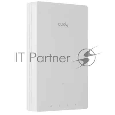 Точка доступа Wi-Fi Cudy AX3000 Gigabit Wall-Plate Wi-Fi 6 Access Point AX3000 Dual Band Wi-Fi 6 Wall Plate Access Point, Chipset MT7981+MT7531AE+MT7976CN, 802.11ax/ac/a/b/g/n, 2402Mbps at 5GHz + 574Mbps at 2.4GHz, 1 x Gigabit PoE-IN Port, 802.3af/at, 4 x Gigabit RJ45 ports, LAN1 support PoE Out, Cudy Mesh Support