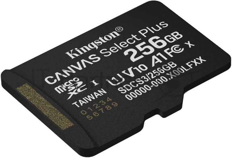 Флеш карта microSDXC 256Gb Kingston SDCS3/256GbSP Canvas Select Plus w/o adapter