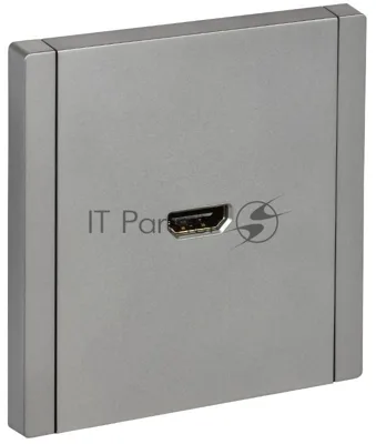 Розетка HDMI FP540 IEK FORTE&PIANO Сталь