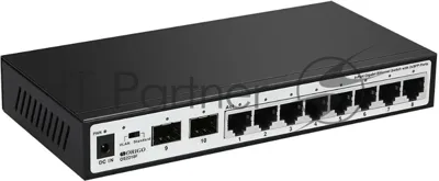 Коммутатор ORIGO OS2210F/A2A, 8×1 Гбит/с + 2×1 Гбит/с SFP, неуправляемый