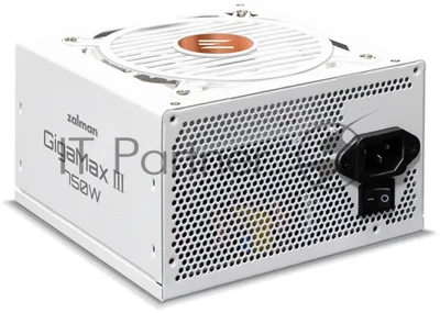 Блок питания Zalman ZM750-GV3 WH, 750W, ATX12V v3.0, Gen 5.0, APFC, 12cm Fan, 80+ Bronze, Retail