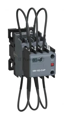 Контактор конденсаторый DEKraft 12кВАр, 220/230В, AC6b, 2НЗ серии КМ-102-CAP