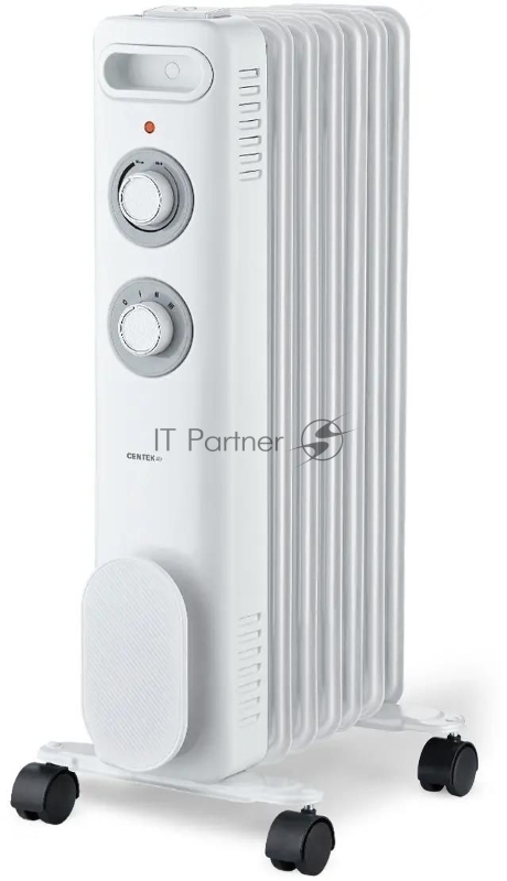 Радиатор CENTEK CT-6230-7 белый, 15 м², 1500 Вт, термостат
