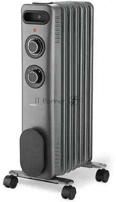 Радиатор CENTEK CT-6232-7 серый, 20 м², 1500 Вт, термостат