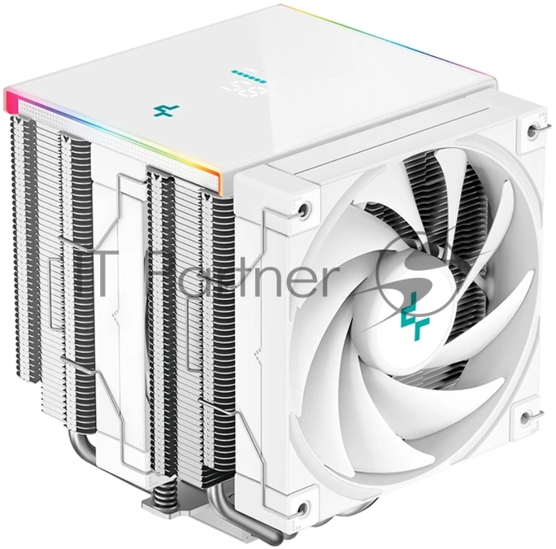 Кулер для процессора DEEPCOOL AK620 DIGITAL SE WH LGA20XX/1700/1200/115X/AM5/AM4 (9шт/кор, TDP 260W, PWM, DUAL Fan 120мм, 6 тепл. трубок, ARGb, белый) RET (R-AK620-WHADMN-GJD)